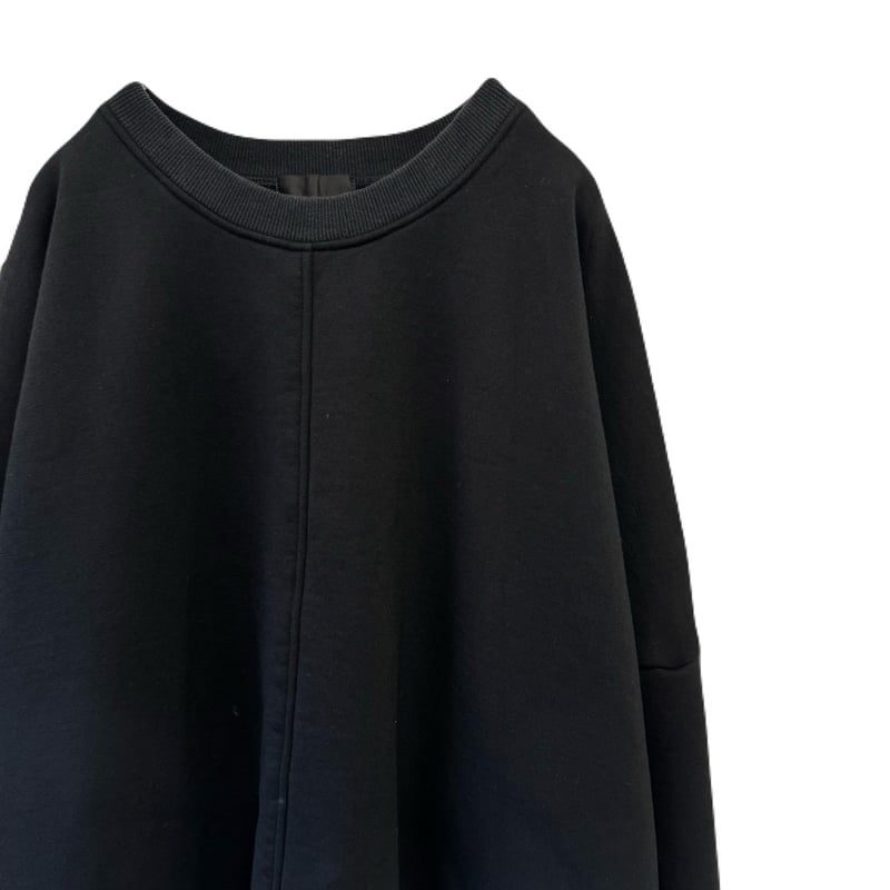 CUTOFF SWEAT L/S TEE / BLACK | INDEPICT
