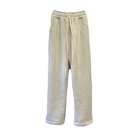 SIDE ZIP SWEAT LOUNGE PANTS / BLACK DENIM | IND