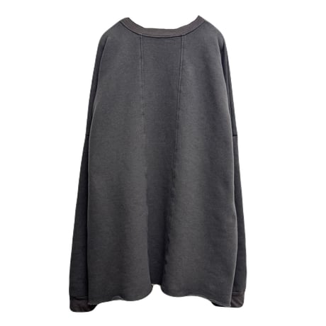 CUTOFF SWEAT L/S TEE / CHARCOAL