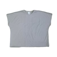 CUT OFF PANEL S/S TEE / FRENCH TERRY / GRAY