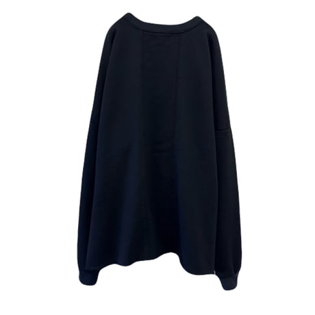 CUTOFF SWEAT L/S TEE / BLACK