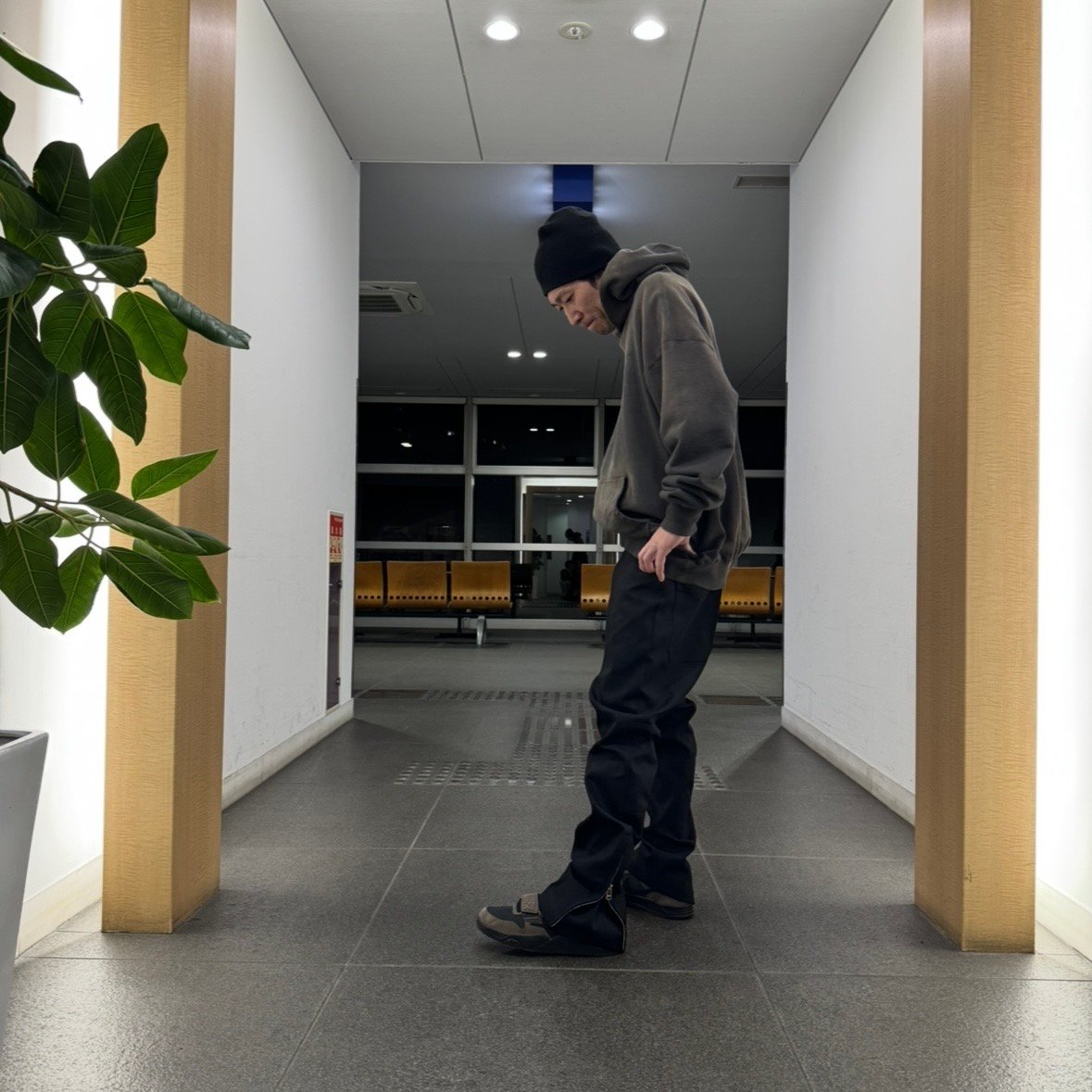 UTILITY LOUNGE PANTS - BELTED / BLACK | INDEPICT