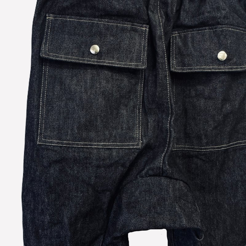 SIDE ZIP LOUNGE PANTS / BLACK DENIM | INDEPICT