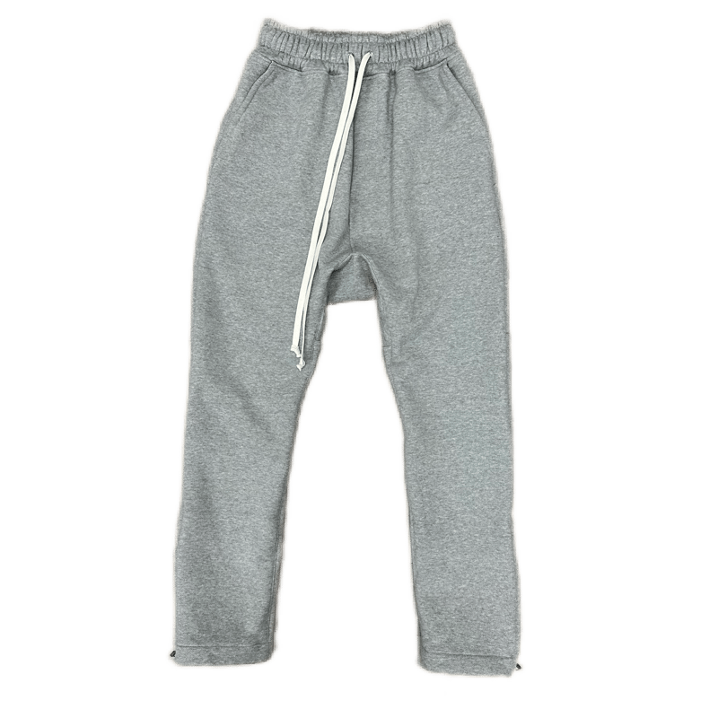 SIDE ZIP SWEAT LOUNGE PANTS / GRAY | INDEPICT