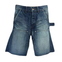 DOUBLE KNEE SHORT PANTS / INDIGO