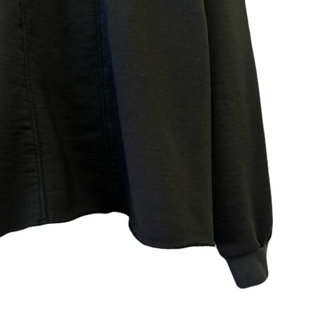 CUTOFF SWEAT L/S TEE / BLACK