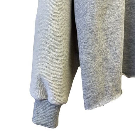 CUTOFF FRENCH TERRY L/S TEE / GRAY