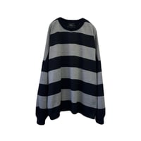 TEXTURED BORDER KNIT L/S