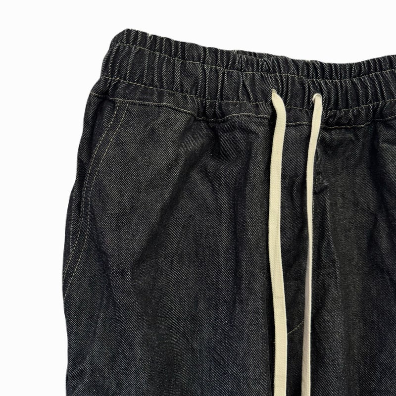 SIDE ZIP LOUNGE PANTS / BLACK DENIM | INDEPICT
