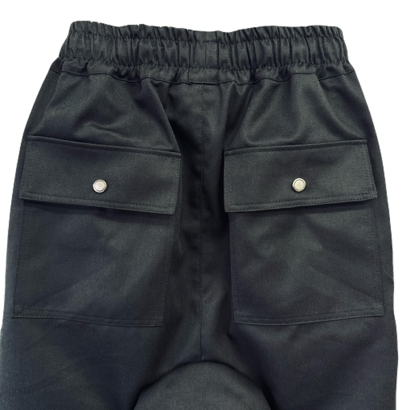 indepict ブラック　ラウンジパウンツ SIDE ZIP SWEAT LOUNGE PANTS / BLACK DENIM | IND