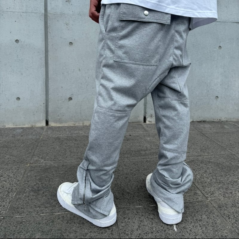 UTILITY LOUNGE PANTS - TEE FABRIC ZIP / GRAY |
