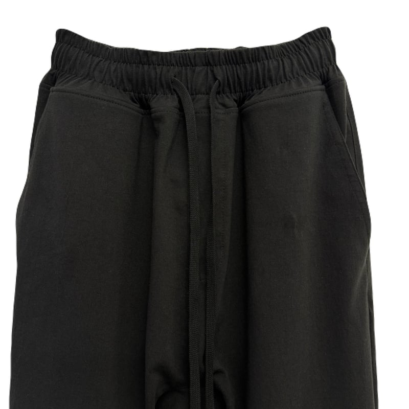 【ハス】22AW UTILITY TEAM PANTS Lサイズ ブラック UTILITY LOUNGE PANTS - TEE FABRIC ZIP / BLACK |