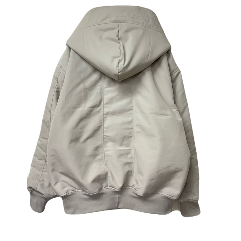 HOODED BOMBER JKT / GRAY | INDEPICT