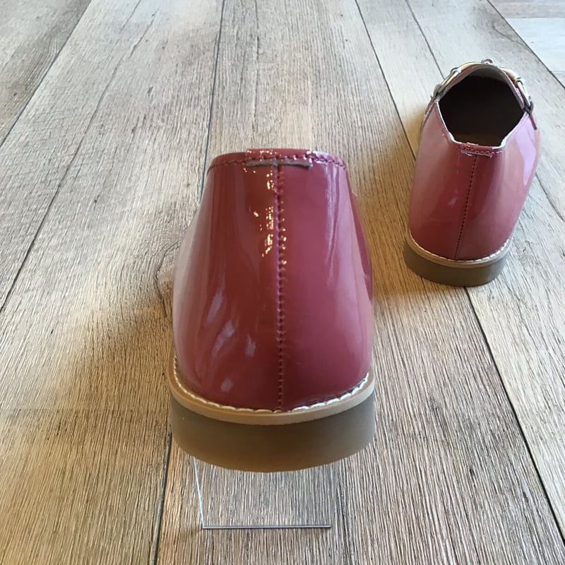 エナメルビット付きローファー ピンクエナメル | shoes-klimt