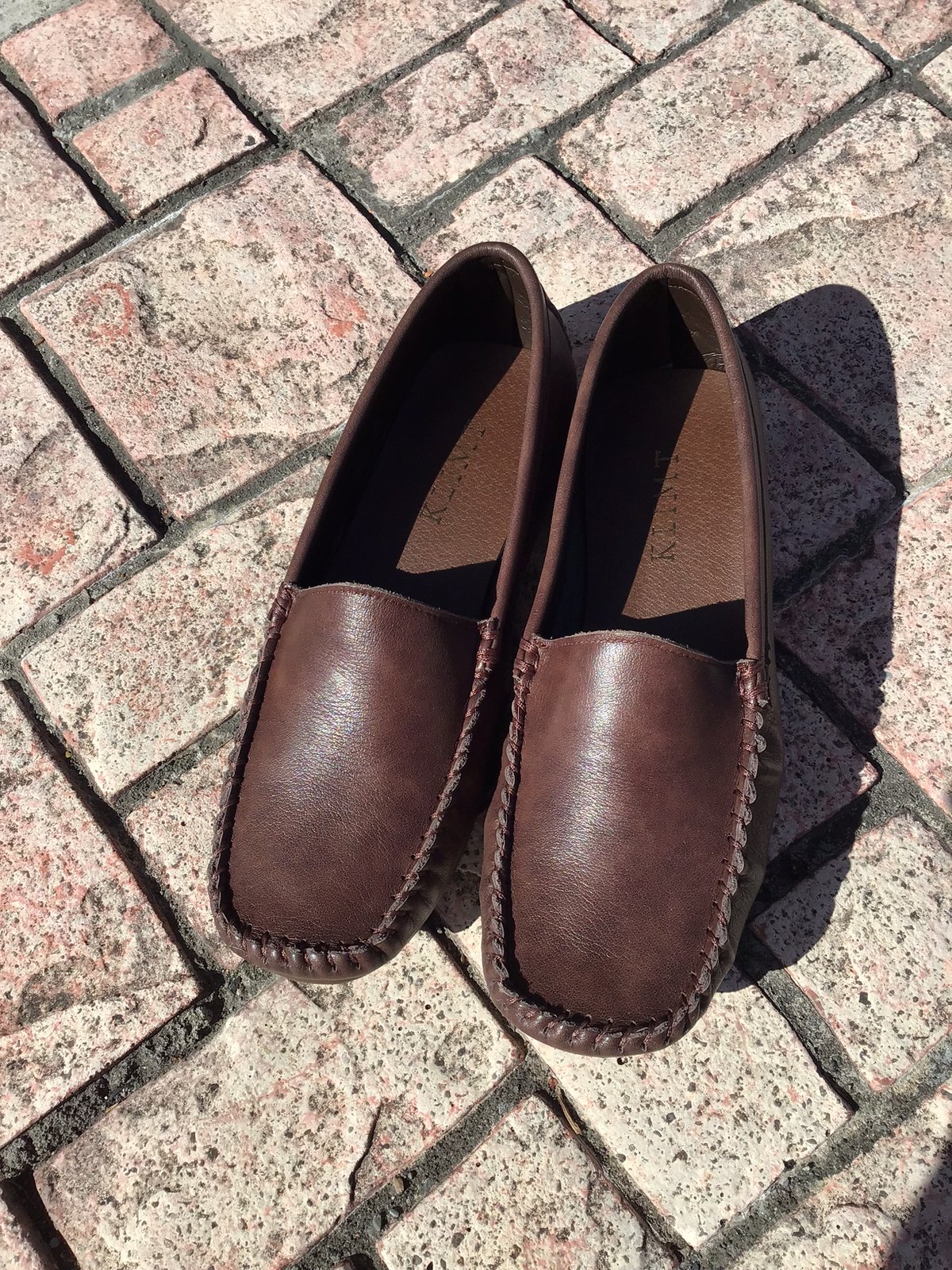牛革 足を包み込む楽ちんモカシンシューズ ダークブラウン | shoes-klimt