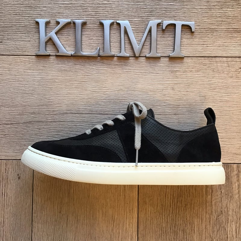 スエードコンビスニーカー ブラック | shoes-klimt