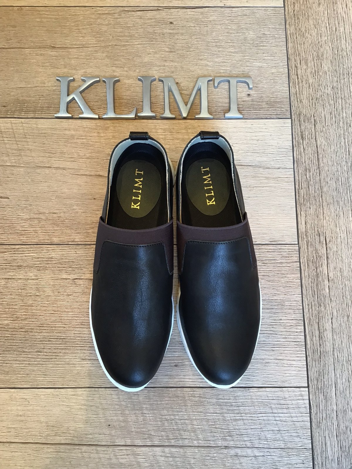 牛革 軽くて柔らか♪ ゴムバンドスリッポンシューズ ブラック | shoes