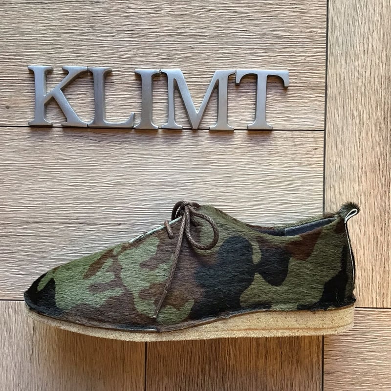 ポニーの毛 レースアップシューズ 迷彩柄 | shoes-klimt ポニーの毛 レースアップシューズ 迷彩柄 | shoes-klimt