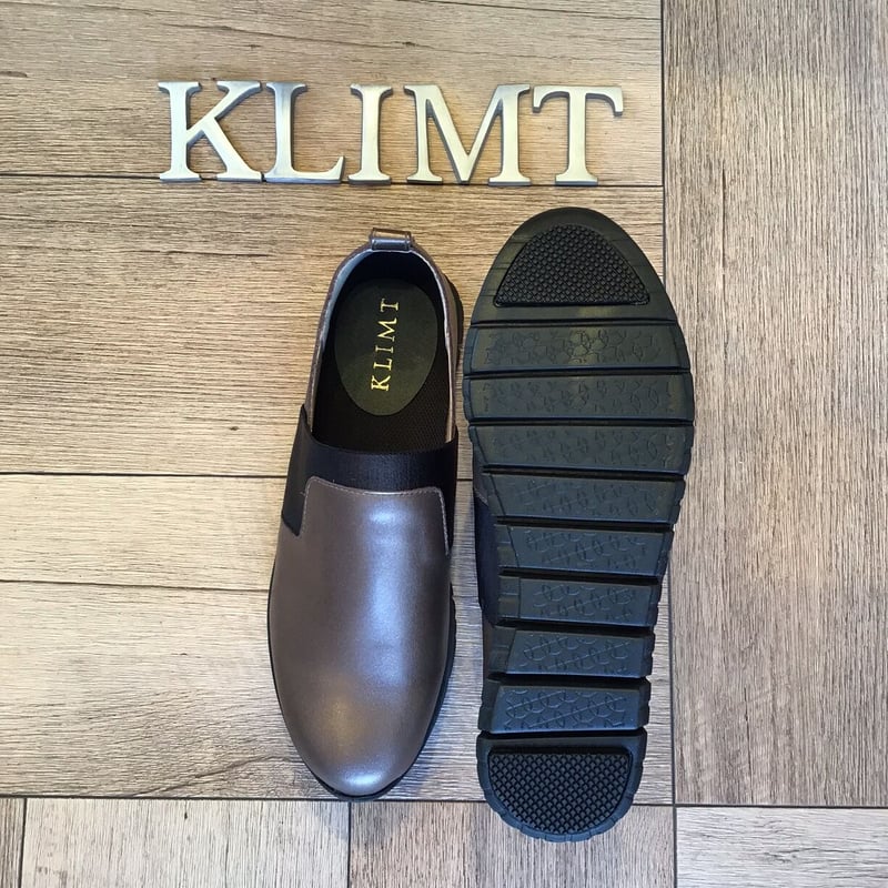 牛革 軽くて柔らか♪ ゴムバンドスリッポンシューズ ブロンズ | shoes