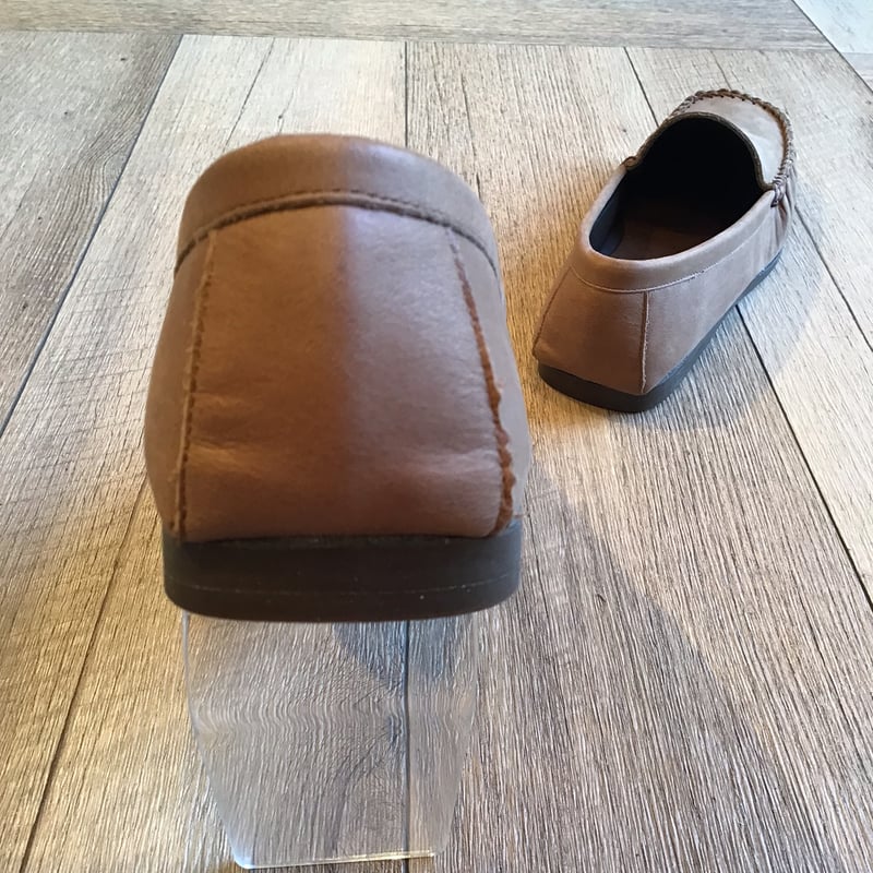 牛革 足を包み込む楽ちんモカシンシューズ 靴 薄茶色 | shoes-klimt