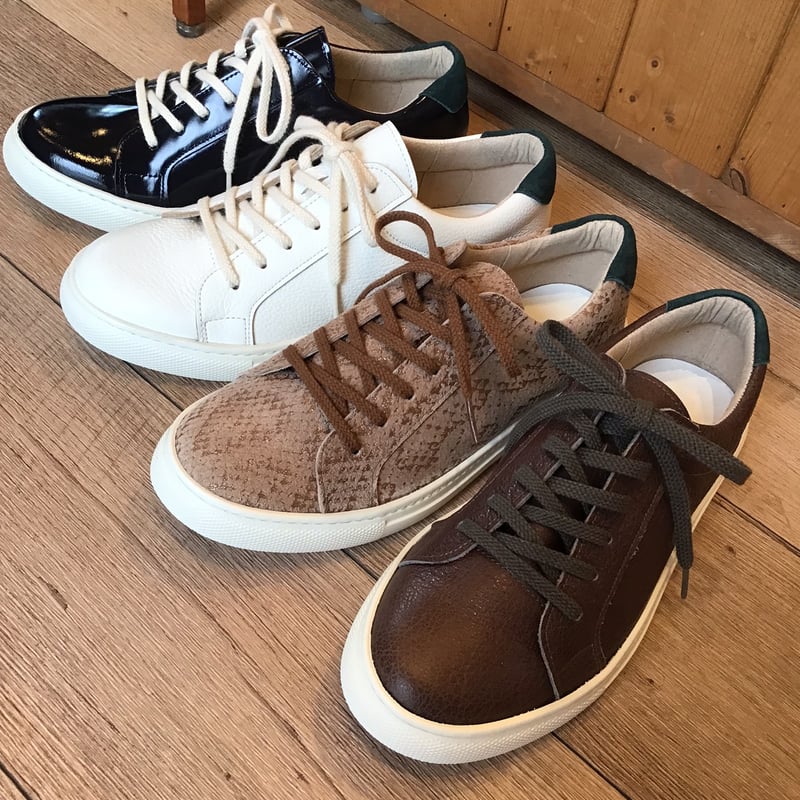 牛革レースアップスニーカー 濃茶 | shoes-klimt 牛革レースアップスニーカー 濃茶 | shoes-klimt