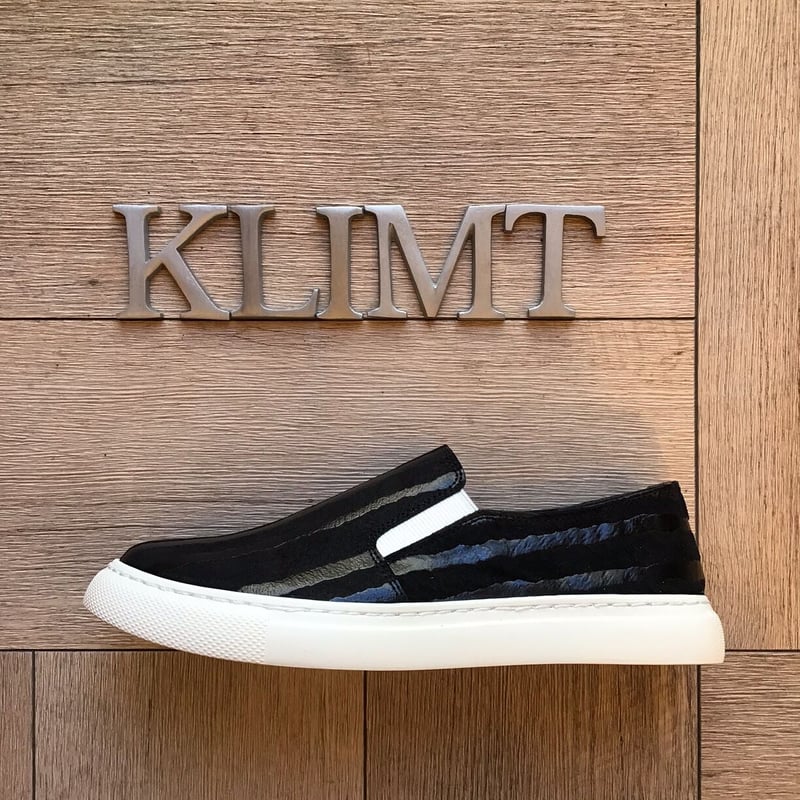 お買得品　ファビオ　靴　スリッポン　山羊革　新品未使用 ヤギ革 スリッポンスニーカー ゼブラ柄 | shoes-klimt