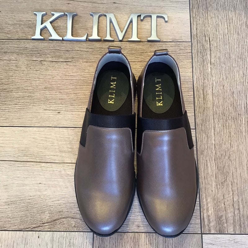 牛革 軽くて柔らか♪ ゴムバンドスリッポンシューズ ブロンズ | shoes