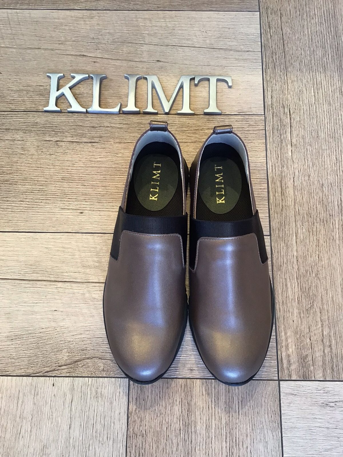 牛革 軽くて柔らか♪ ゴムバンドスリッポンシューズ ブロンズ | shoes