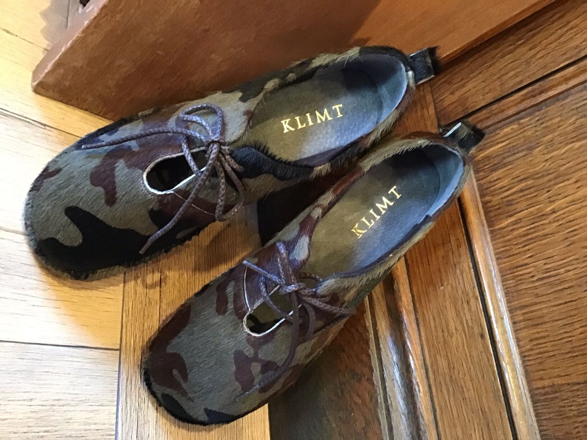 ポニーの毛 レースアップシューズ 迷彩柄 | shoes-klimt ポニーの毛 レースアップシューズ 迷彩柄 | shoes-klimt