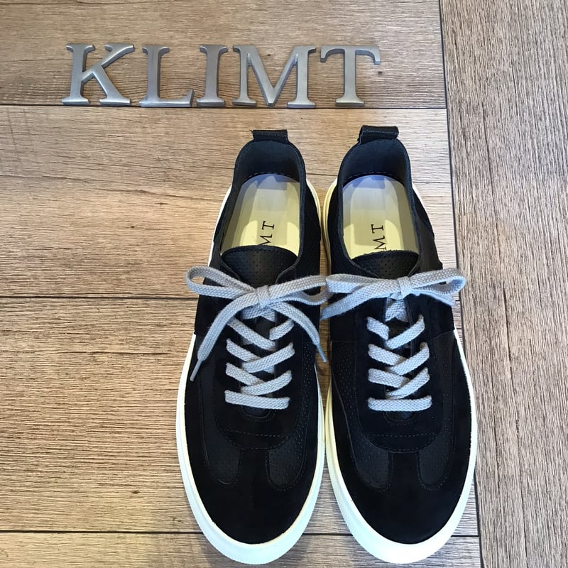 スエードコンビスニーカー ブラック | shoes-klimt