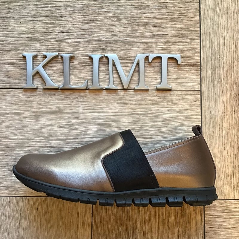 牛革 軽くて柔らか♪ ゴムバンドスリッポンシューズ ブロンズ | shoes