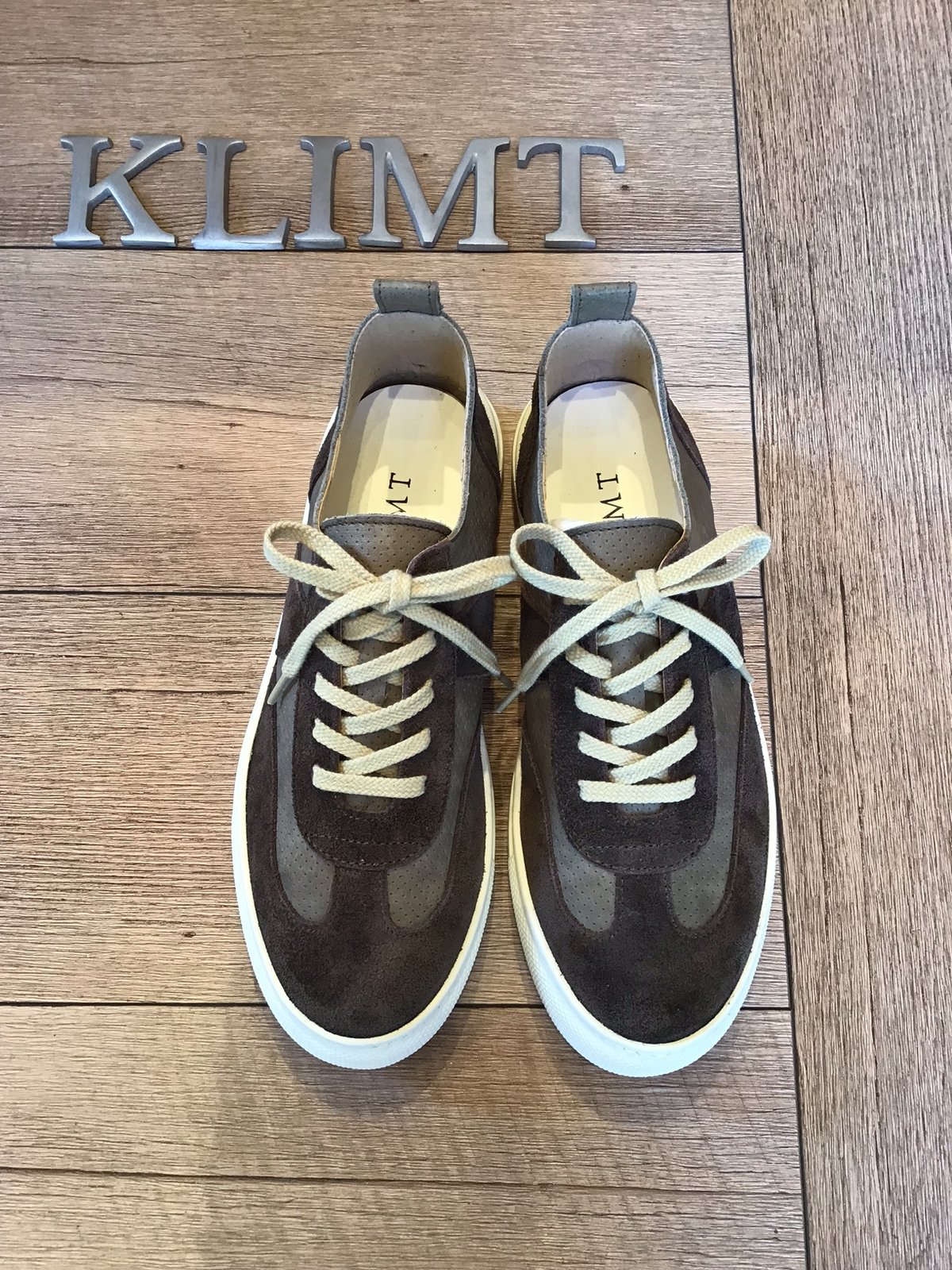 ビズビム　スウェード　スニーカー　コンチョ スエードコンビスニーカー モスグリーン | shoes-klimt