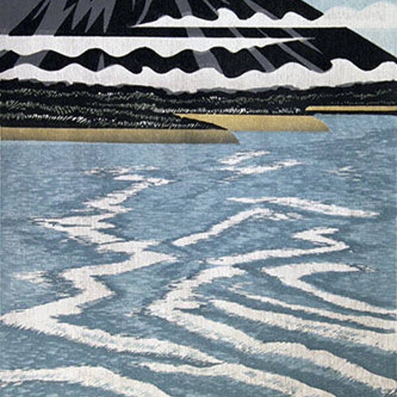森村玲　木版画 風景画 5/50 鎌倉 長期保管品 多少の傷 汚れあり 110 ホビー・楽器・アート 森村玲 木版画 風景画 5/50 鎌倉 長期