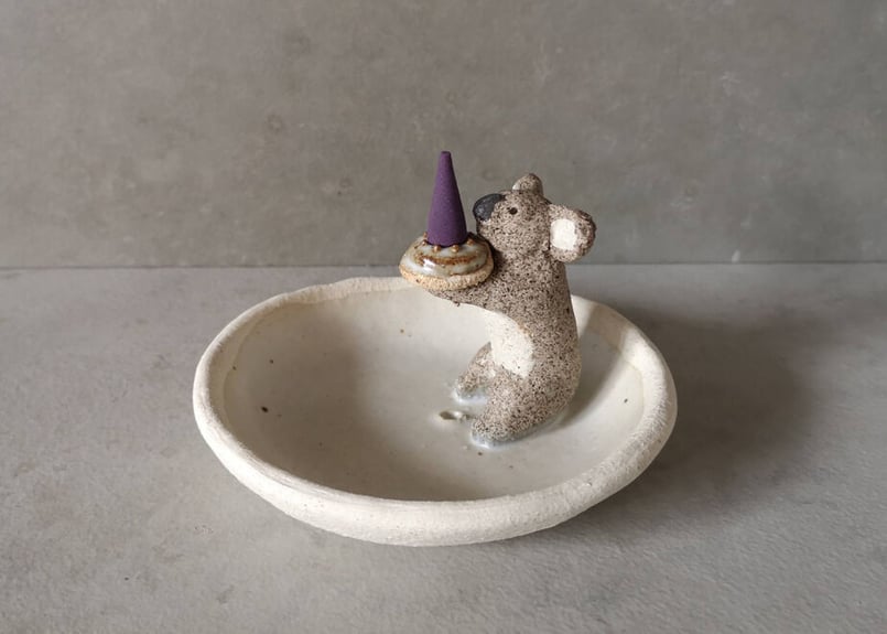 陶房たゆ お香立て コアラ | craft works HACHINOSU yufuin