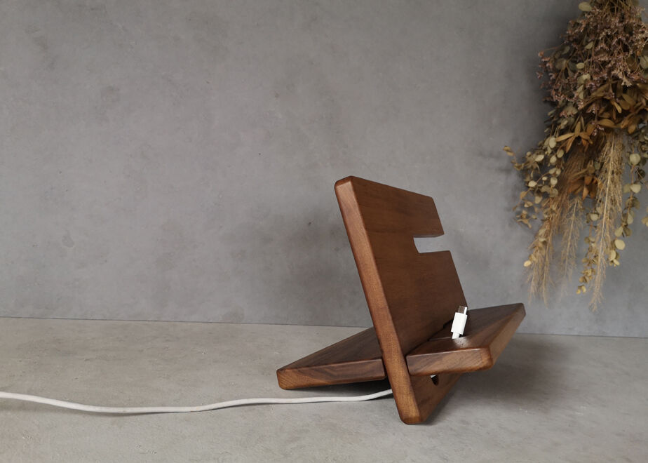 スマートフォンスタンド teiichi Lサイズ レッドオーク | craft works H