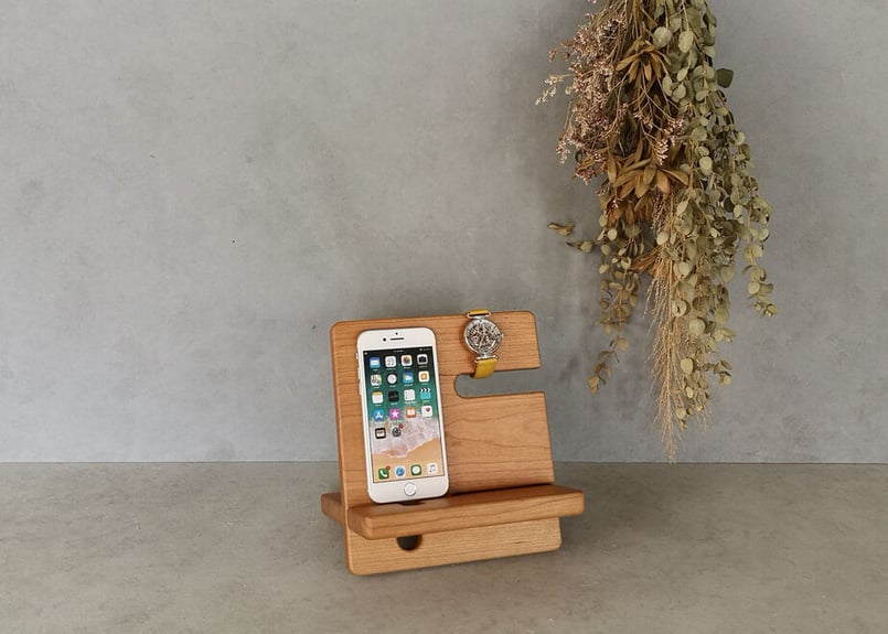 スマートフォンスタンド teiichi Sサイズ チェリー | craft works HAC