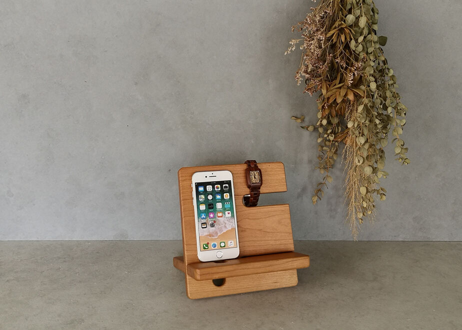 みぃこどん品　T. Succulent Form × Nizandaセット スマートフォンスタンド teiichi Sサイズ チェリー | craft