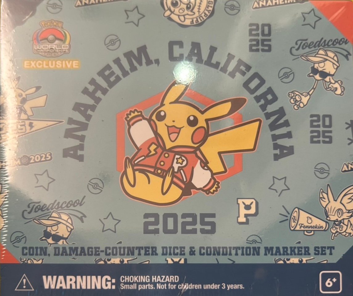 ポケモン WCS2025 アナハイム限定 コイン&ダイスセット青ピカチュウ