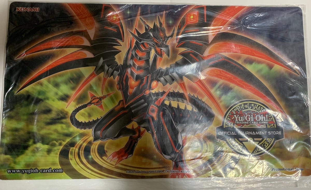 遊戯王 公式 プレイマット闇鋼龍ダークネスメタル 遊戯王 闇鋼龍 ダークネスメタル 新品未開封プレイマット