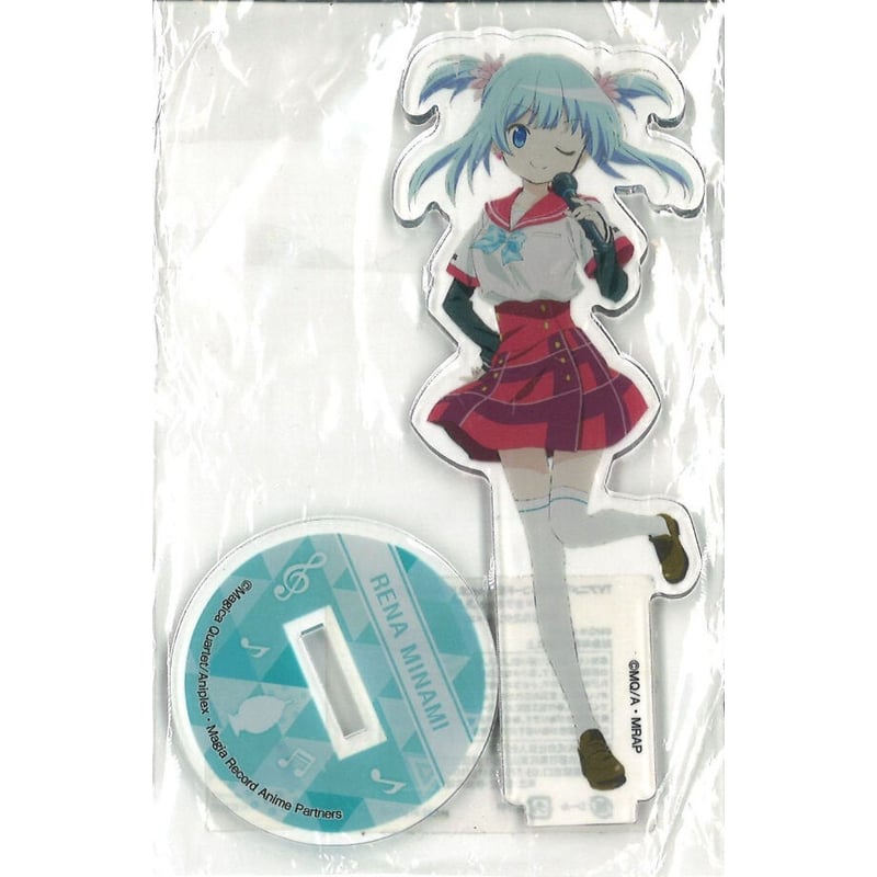 マギアレコード　水波レナ　アクリルスタンド　カラ鉄 カラオケの鉄人×TVアニメ『マギアレコード 魔法少女まどか☆マギカ外伝