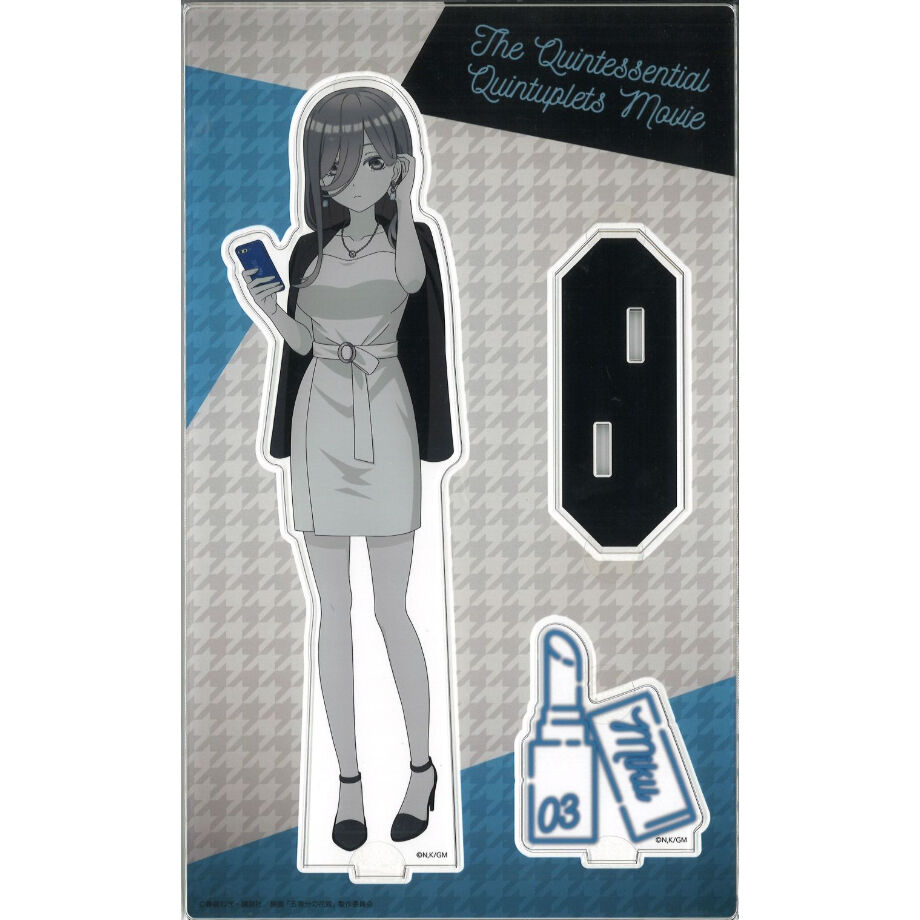 映画 五等分の花嫁x ZOZOTOWN MIKU Big acrylic stand 中野三 映画 五等分の花嫁x ZOZOTOWN MIKU Big acrylic stand 中野三