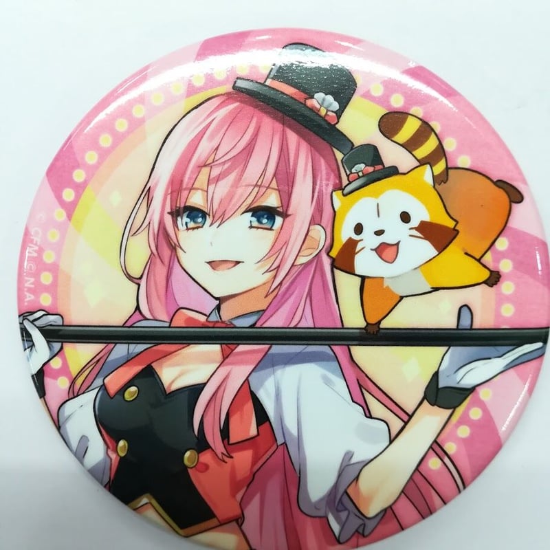 ボーカロイド 巡音ルカ マジシャン衣装(等身) 缶バッジ ラスカルコラボ