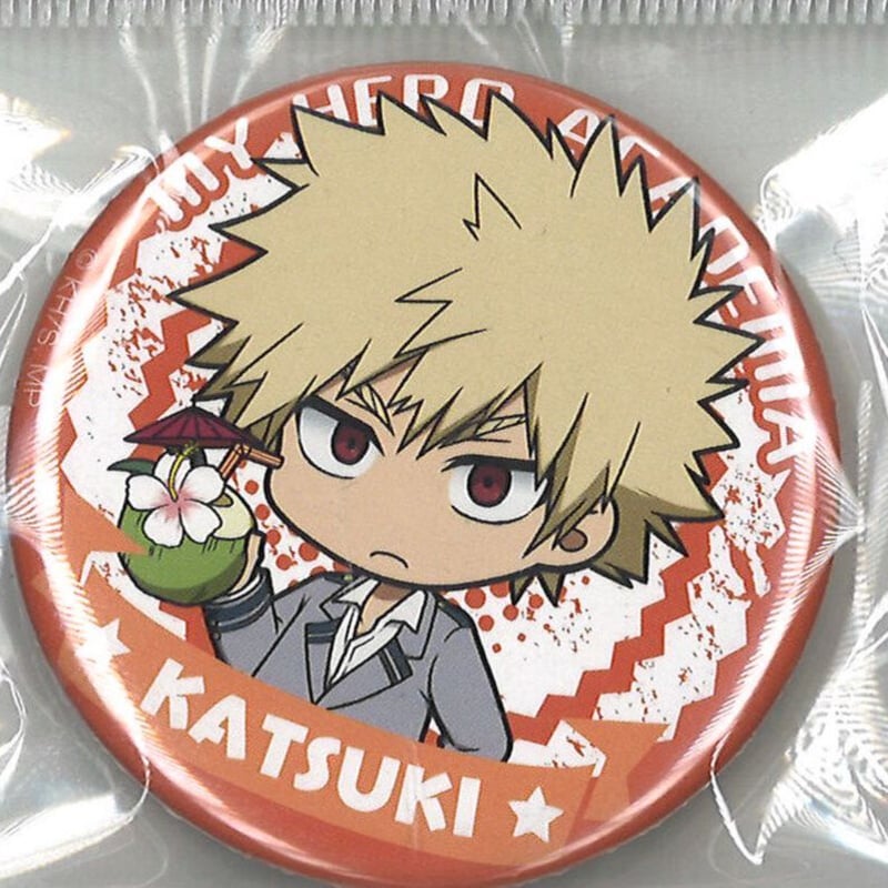 僕のヒーローアカデミア 缶バッジ 爆豪勝己 (SD ココナッツ) | K-BOOKS