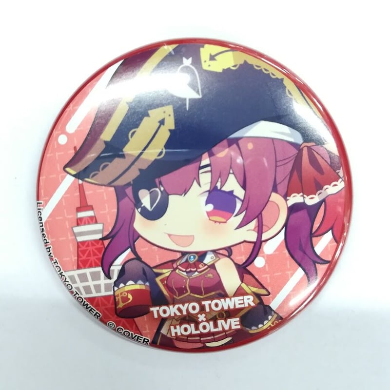ホロライブ 宝鐘マリン 缶バッジ 東京タワーコラボ | K-BOOKS 秋葉原