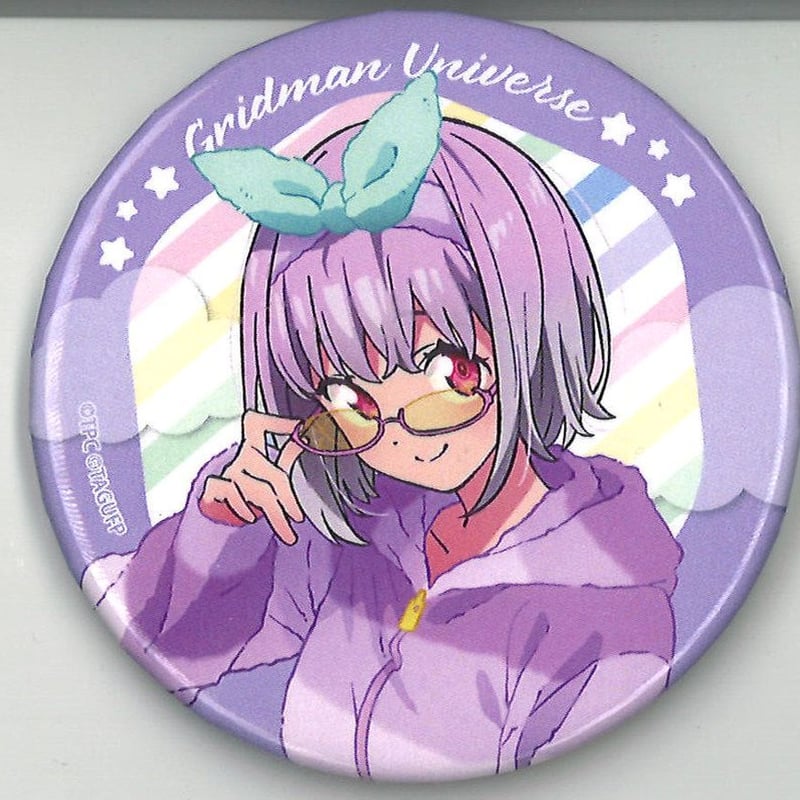 グリッドマン　アカネ　缶バッジ　キーホルダー　くじ　グリユニ グリッドマン ユニバース TSUTAYA POP UP SHOP 缶バッジ65mm 新条アカ
