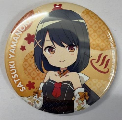 温泉むすめ 山の神皐月 缶バッジ（SDイラスト） | K-BOOKS 秋葉原