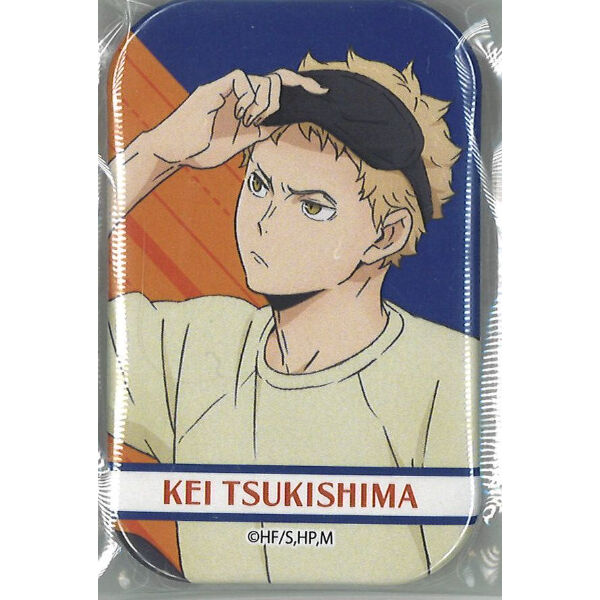 ハイキュー!! 缶バッジ 月島蛍 （スクエア・アイマスク） | K-BOOKS 秋葉原