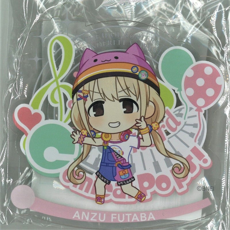 01アイドルマスターシンデレラガールズ 双葉杏 缶バッジ アクリルキーホルダー アイドルマスター シンデレラガールズ 公式ホログラム缶バッジ