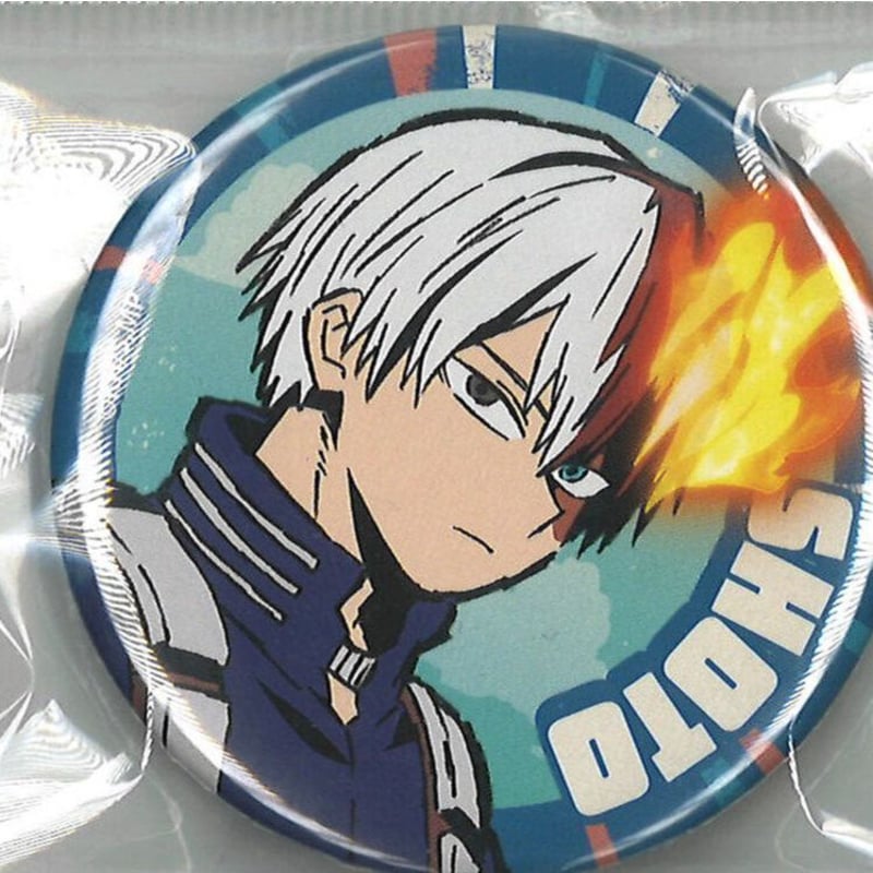 僕のヒーローアカデミア 缶バッジ 轟焦凍 (炎) | K-BOOKS 秋葉原