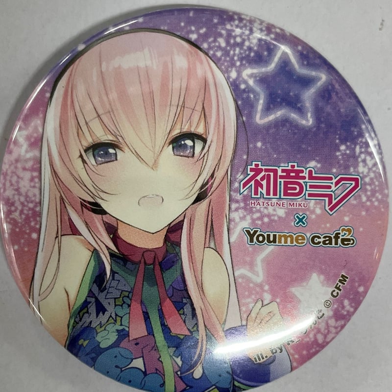 巡音ルカ 缶バッジ Youme cafe スイパラ Rりんご 初音ミク ボカロ